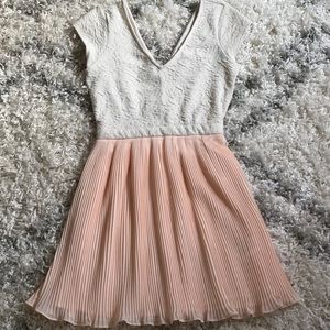 Urban Outfitters Peach and Cream Dress